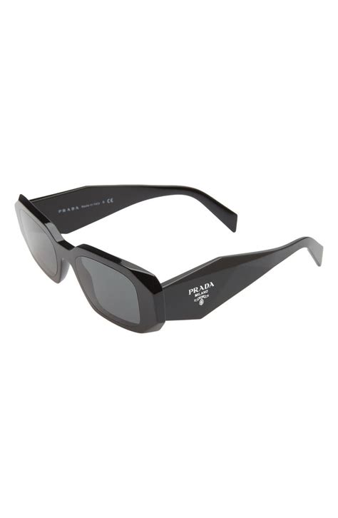 runway 49mm rectangular sunglasses